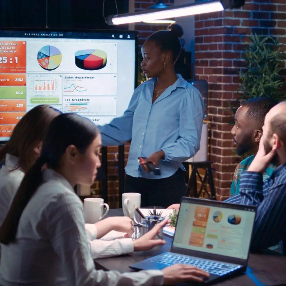 Strategy presentation to a team